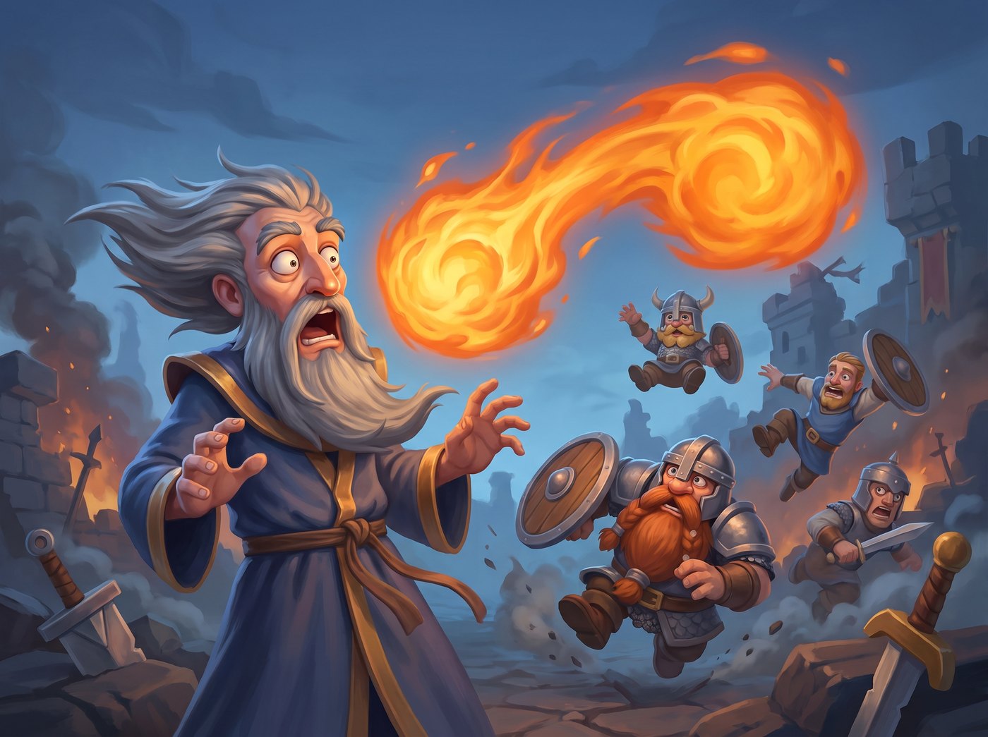 A backfiring fireball